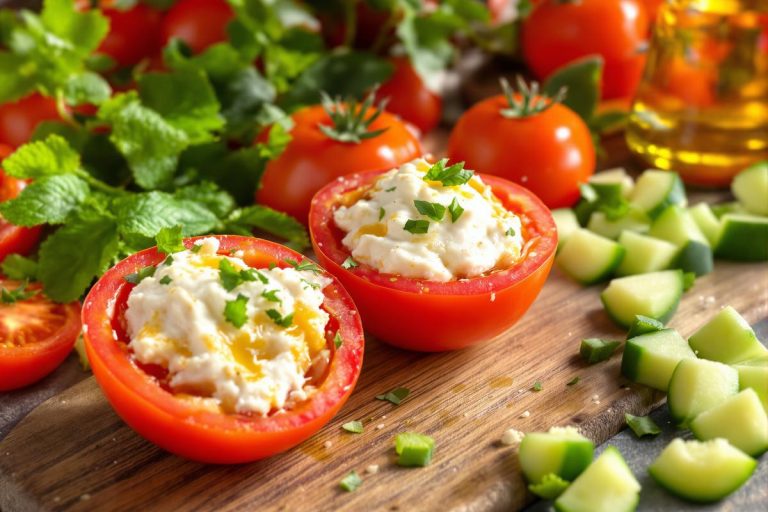 On a trouvé la recette de tomates farcies parfaite quand il fait trop chaud pour allumer le four.jpg
