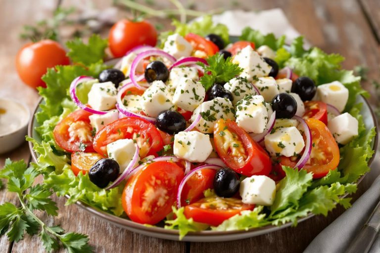 Salade grecque crétoise : tomates, concombre, feta, origan.jpg